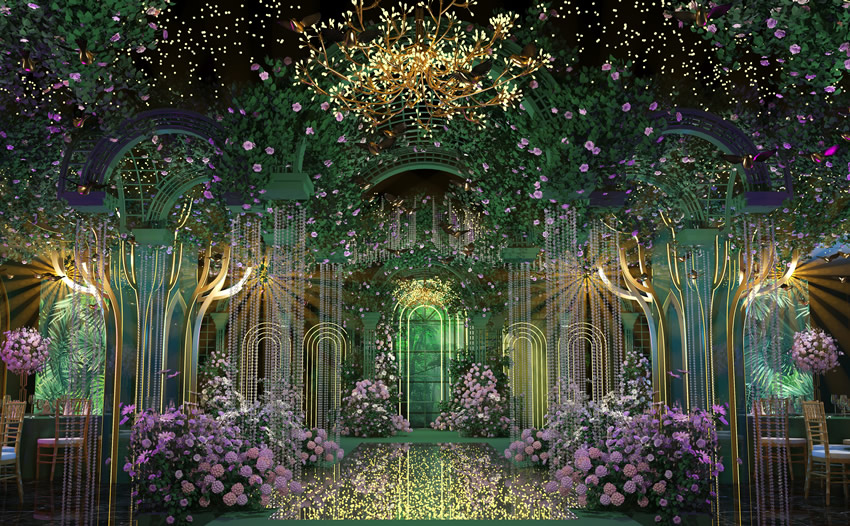 金东奇妙森林婚礼堂效果展示