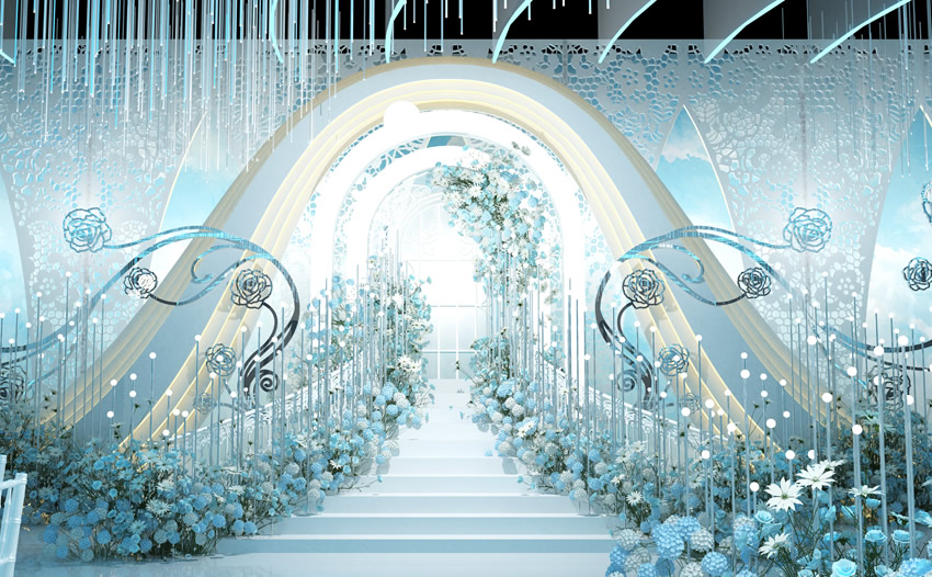 金东釡香烙馍村水晶厅效果展示